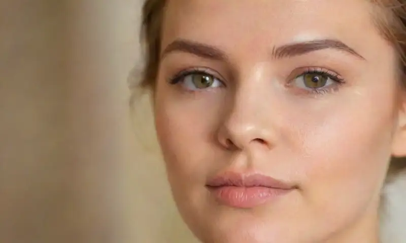 Una piel radiante y cuidada, con maquillaje natural que resalta la belleza y suavidad