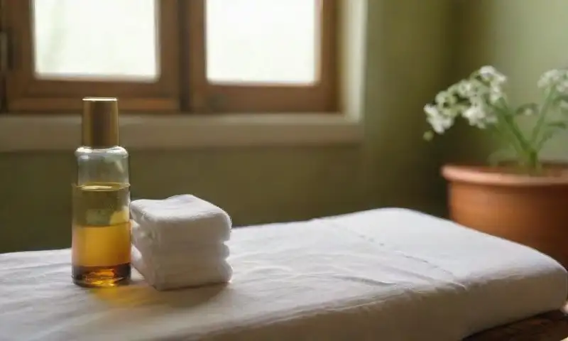 Un ambiente de spa sereno y acogedor que invita a la relajación y la sanación